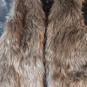 Fabulous Furs Faux Fur Vest in Olive